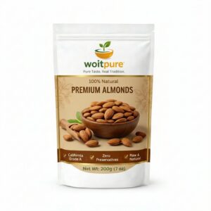 Organic Raw Almonds 200g | PPO-Free | Woitpure