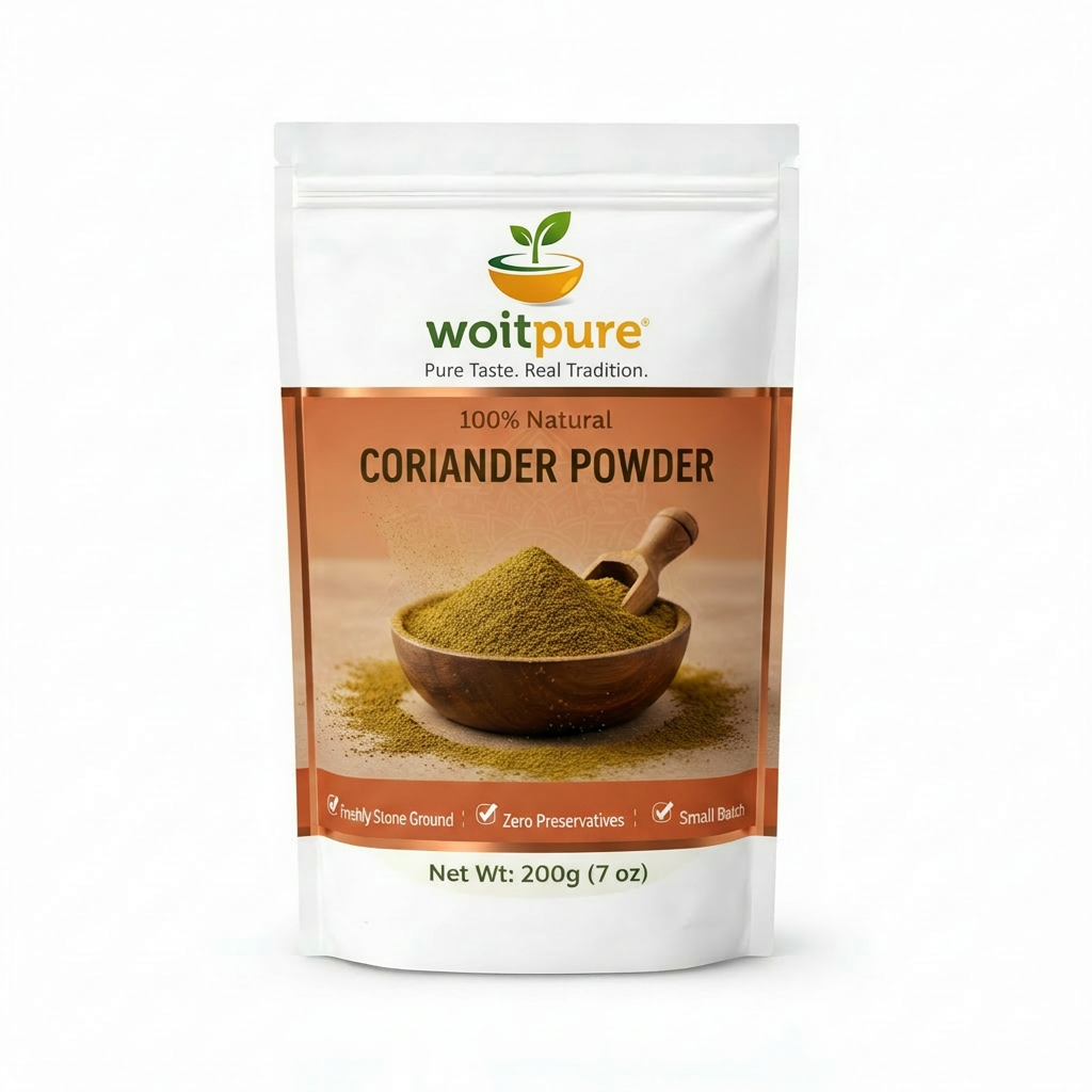 Organic Coriander Powder 200g | Stone-Ground | Woitpure