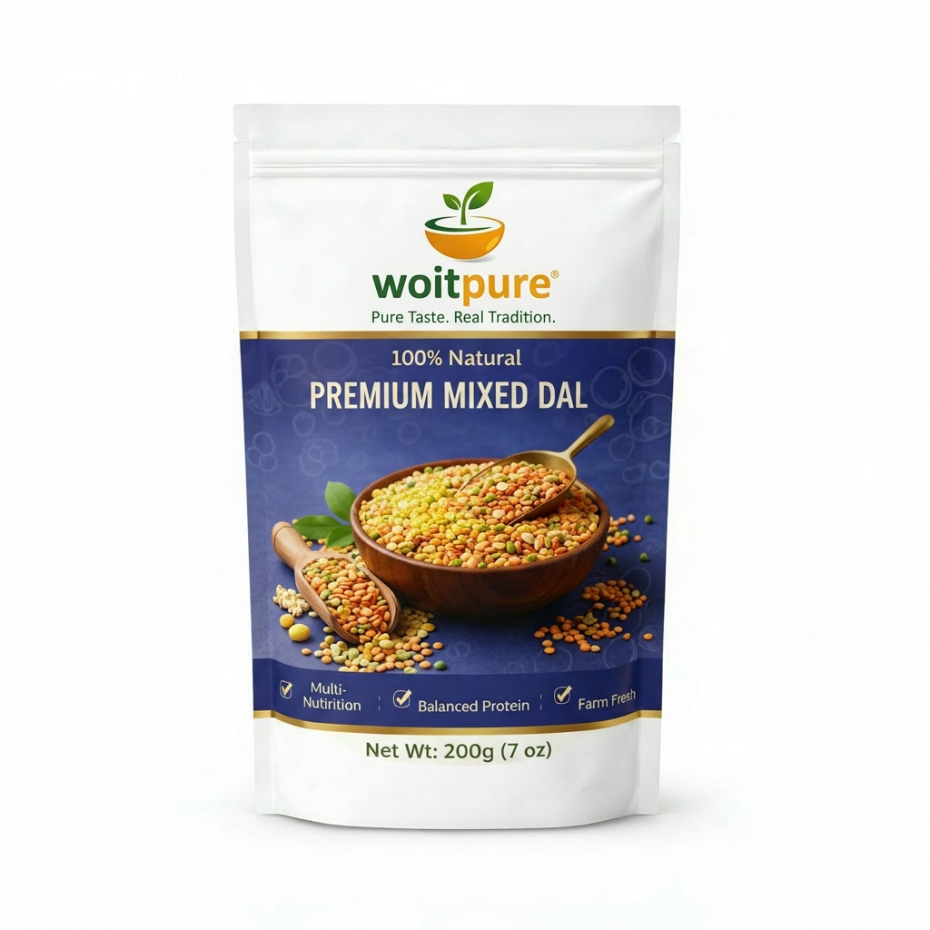 Organic Mixed Dal 200g | 5-Dal Complete Protein | Woitpure