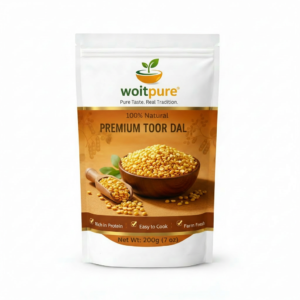 Organic Toor Dal 200g | Unpolished, No Castor Oil | Woitpure